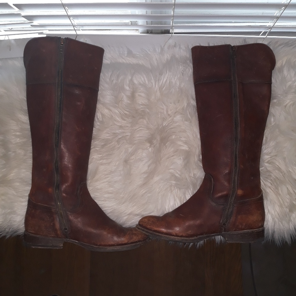 Frye brown leather boots - Picture 4 of 5